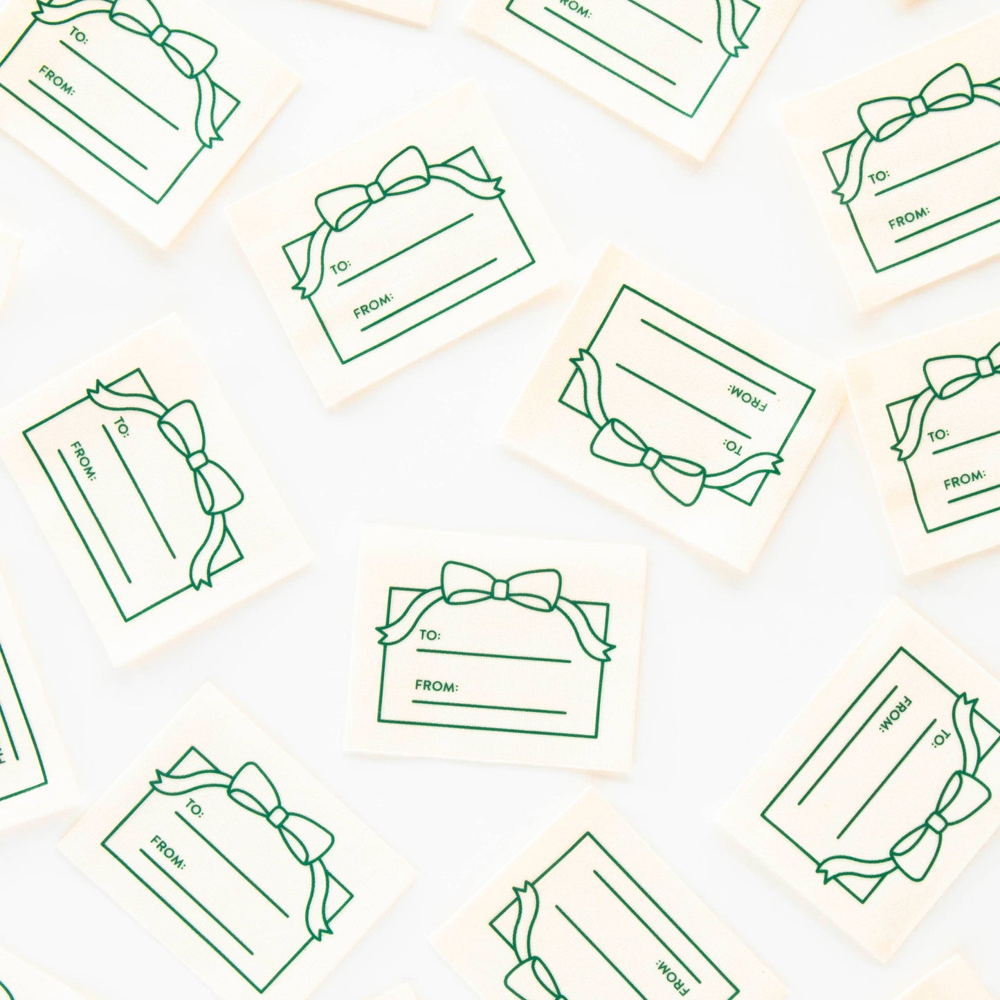 Sarah Hearts To: From: Gift Organic Cotton Write In Sewing Labels