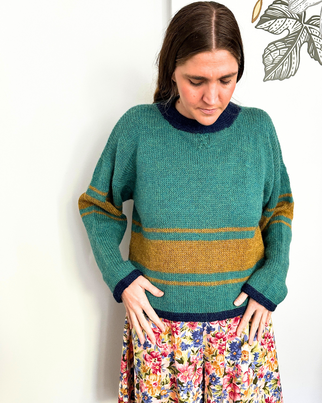 Class : The Academia Striped Crew Sweater