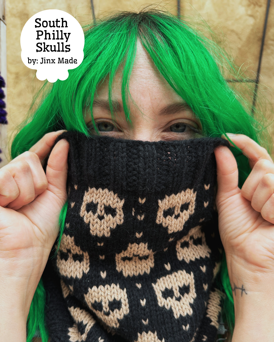 Class : Stranded Colorwork Basics - South Philly Skulls Cowl