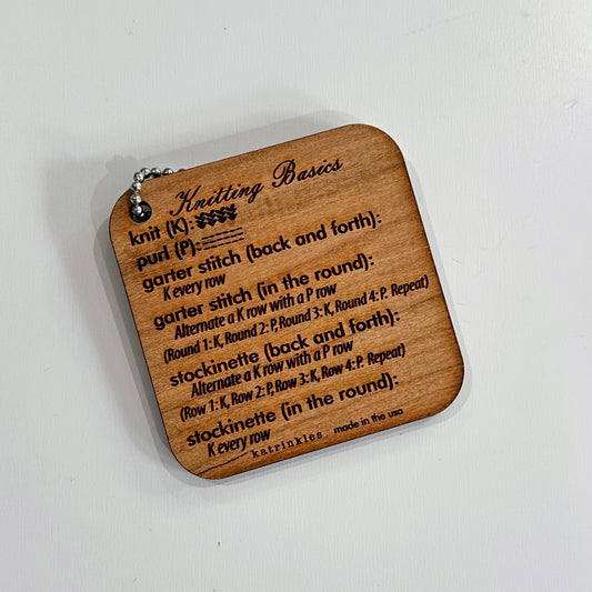 Katrinkles Knitting Basics Mini Tool w/ SPY&C logo