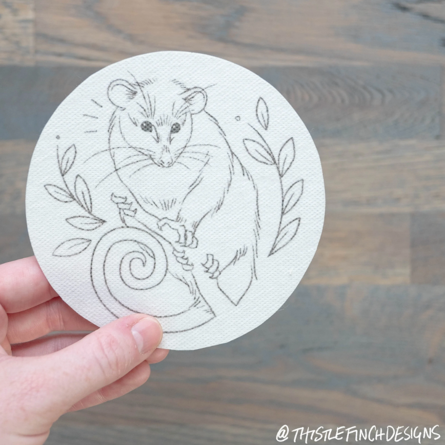 Stick and Stitch Embroidery Stencil