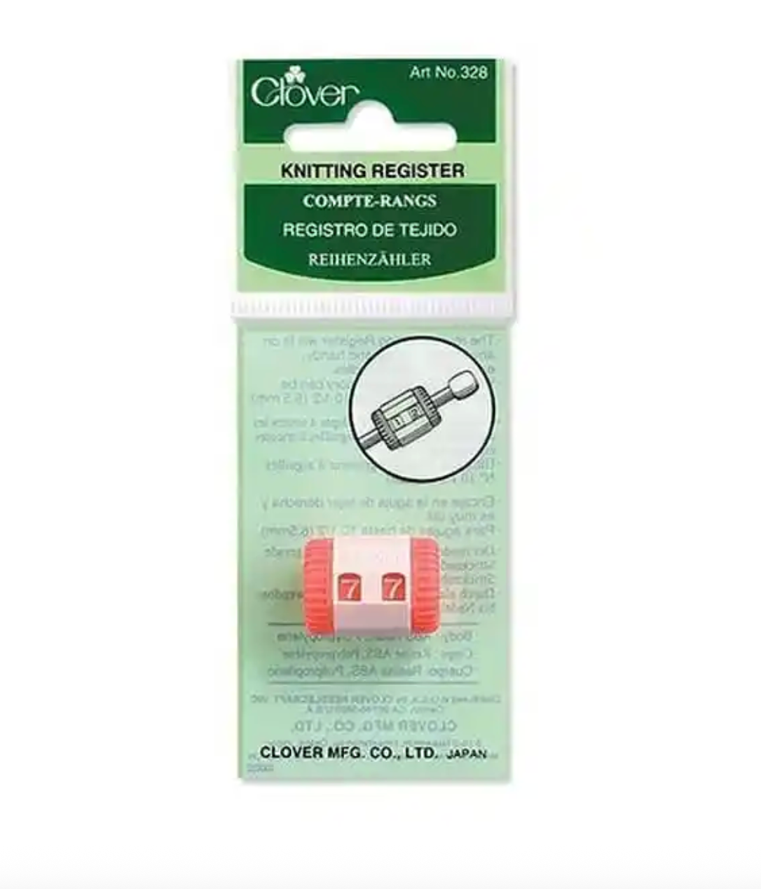 Clover Knitting Register - Row Counter