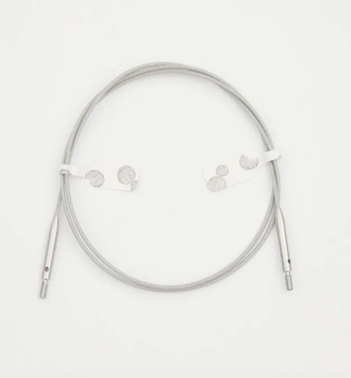 KnitPro - Swivel Cables -Coated Stainless Steel Silver Connectors