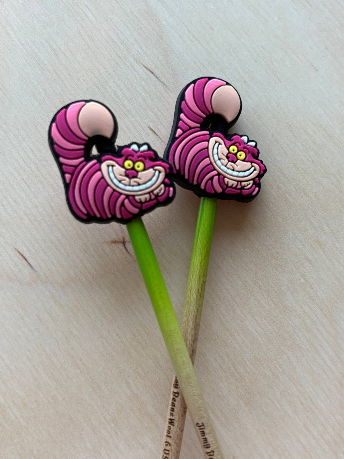 Comma Craft Knitting Point Protectors - Classic Children's Lit Pink Cat