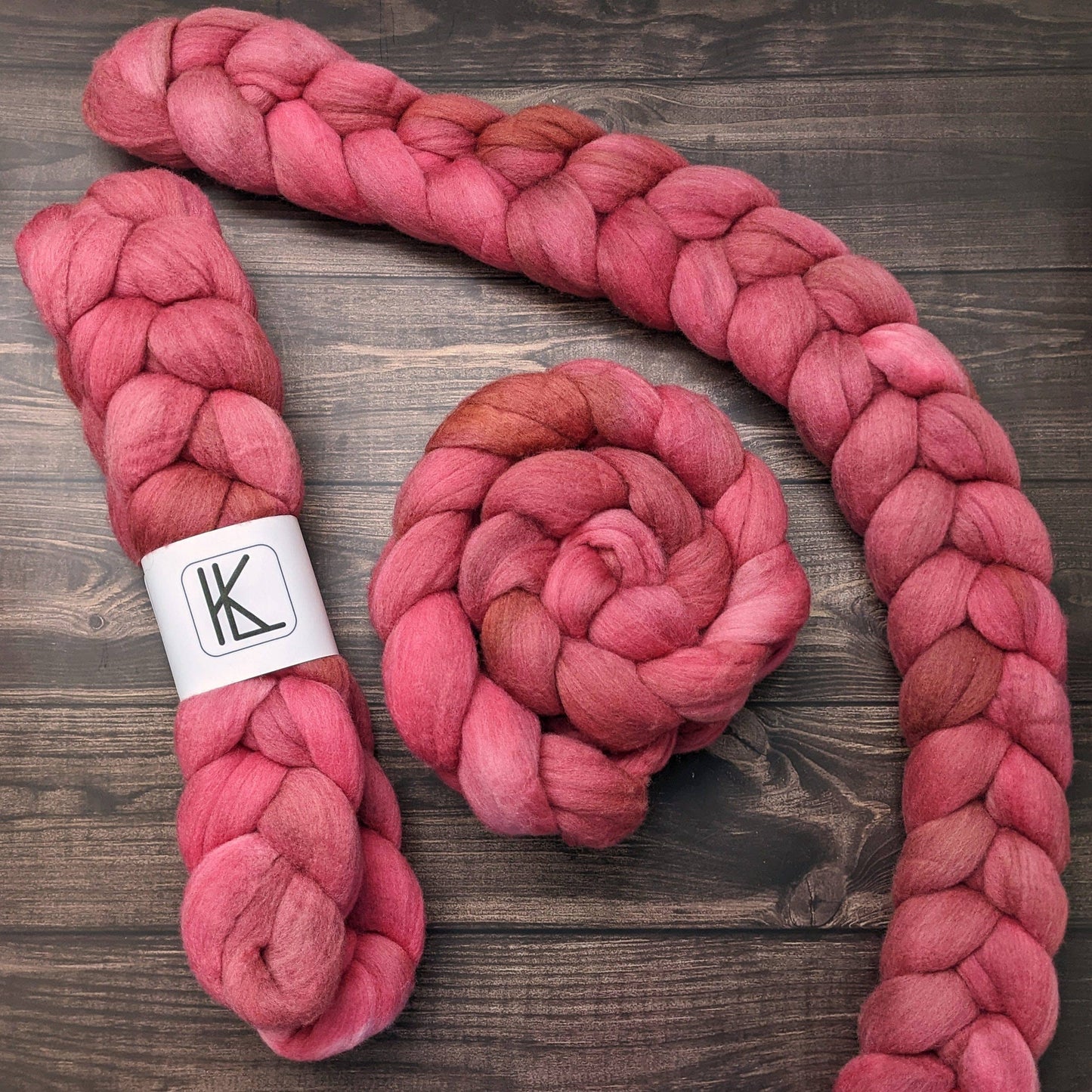 Lauritzen Hand Dyed Fiber in Colorway: Ariel: Combed Top - Falkland/Corriedale - 27 micron