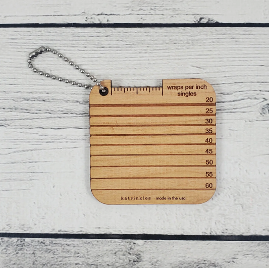 Katrinkles Knit Gauge Swatch Key Mini Tool