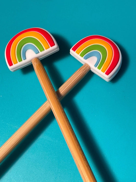 Comma Craft Magical Classic Rainbows Pride Cute Silicone Gift for Knitt