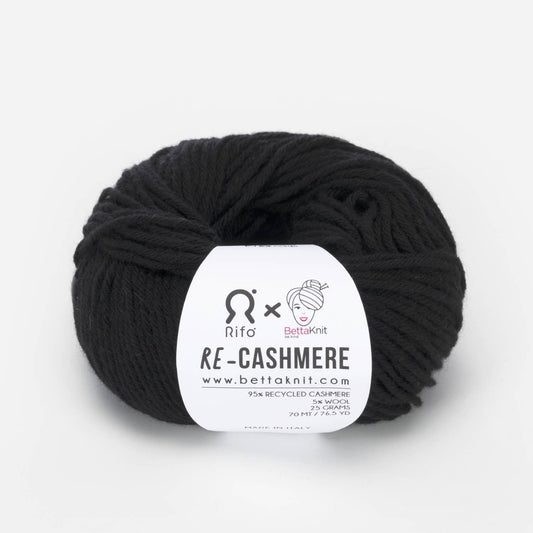 Re-Cashmere, recycled cashmere: Slate Black