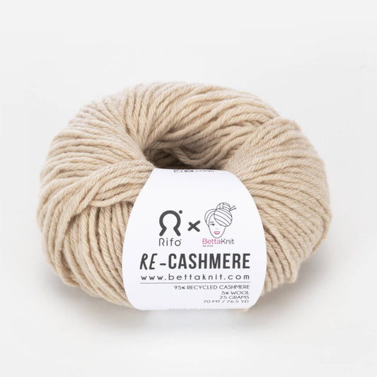 Re-Cashmere, recycled cashmere: Hazelnut