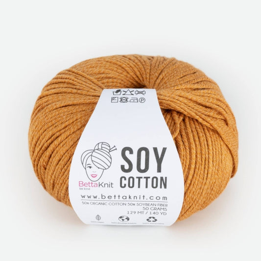 Soy Cotton, cotton and soy yarn: Bronze
