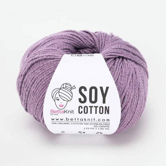 Soy Cotton, cotton and soy yarn: Mauve