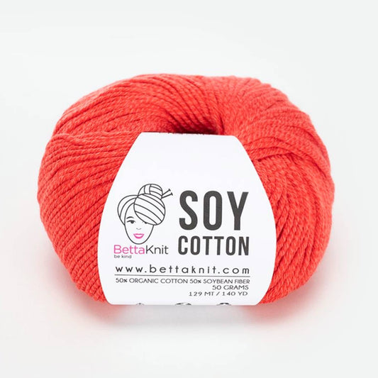 Soy Cotton, cotton and soy yarn: Sumac