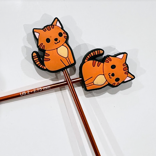 Comma Craft Knitting Needle Point Protectors - Cat Breeds Kitty Pets: 5