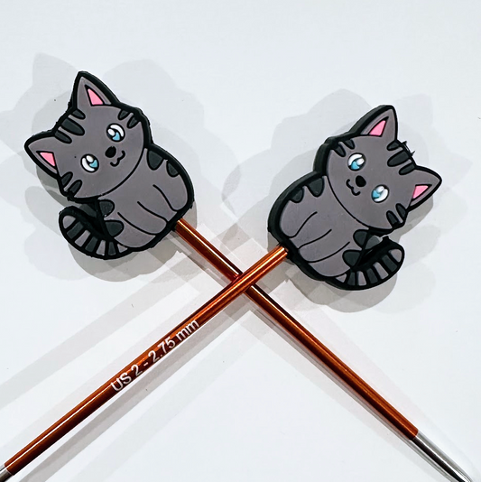 Comma Craft Knitting Needle Point Protectors - Cat Breeds Kitty Pets: 1