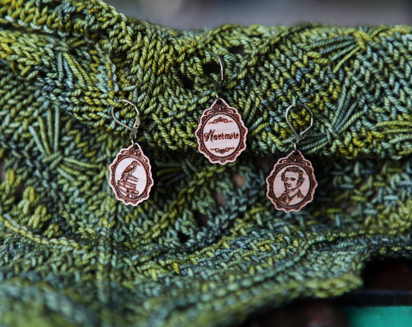Sunrise Grove - Poe Raven Knitting Keepers & Crochet Stitch Markers
