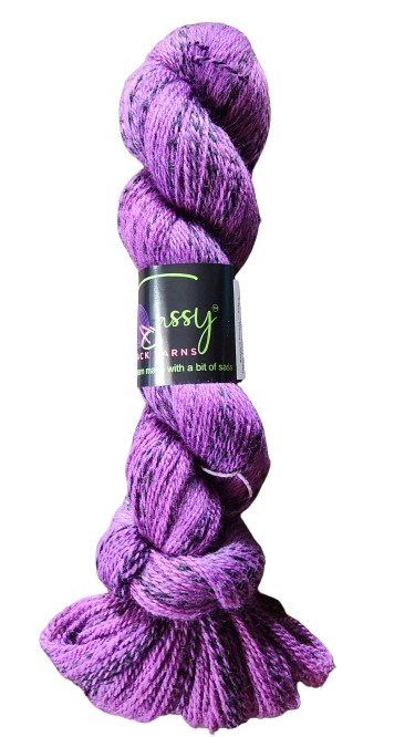 Sassy Black Yarns: Keida's Purple ~ Zebra