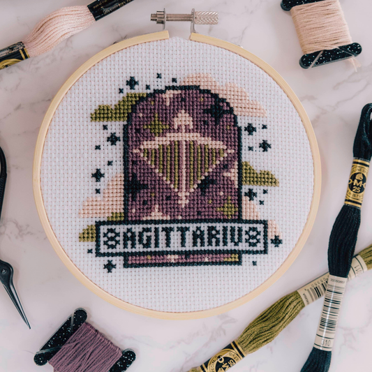 Innocent Bones 'Sagittarius' Zodiac Star Sign Cross Stitch Kit
