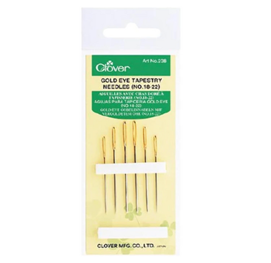 Clover - Gold Eye Tapestry Needles - 6 Pack