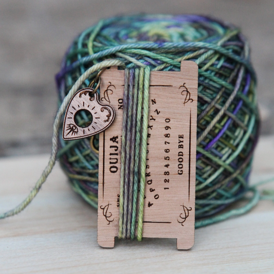 Sunrise Grove - Walnut Wood Ouija Board with Planchette & Wpi Ruler