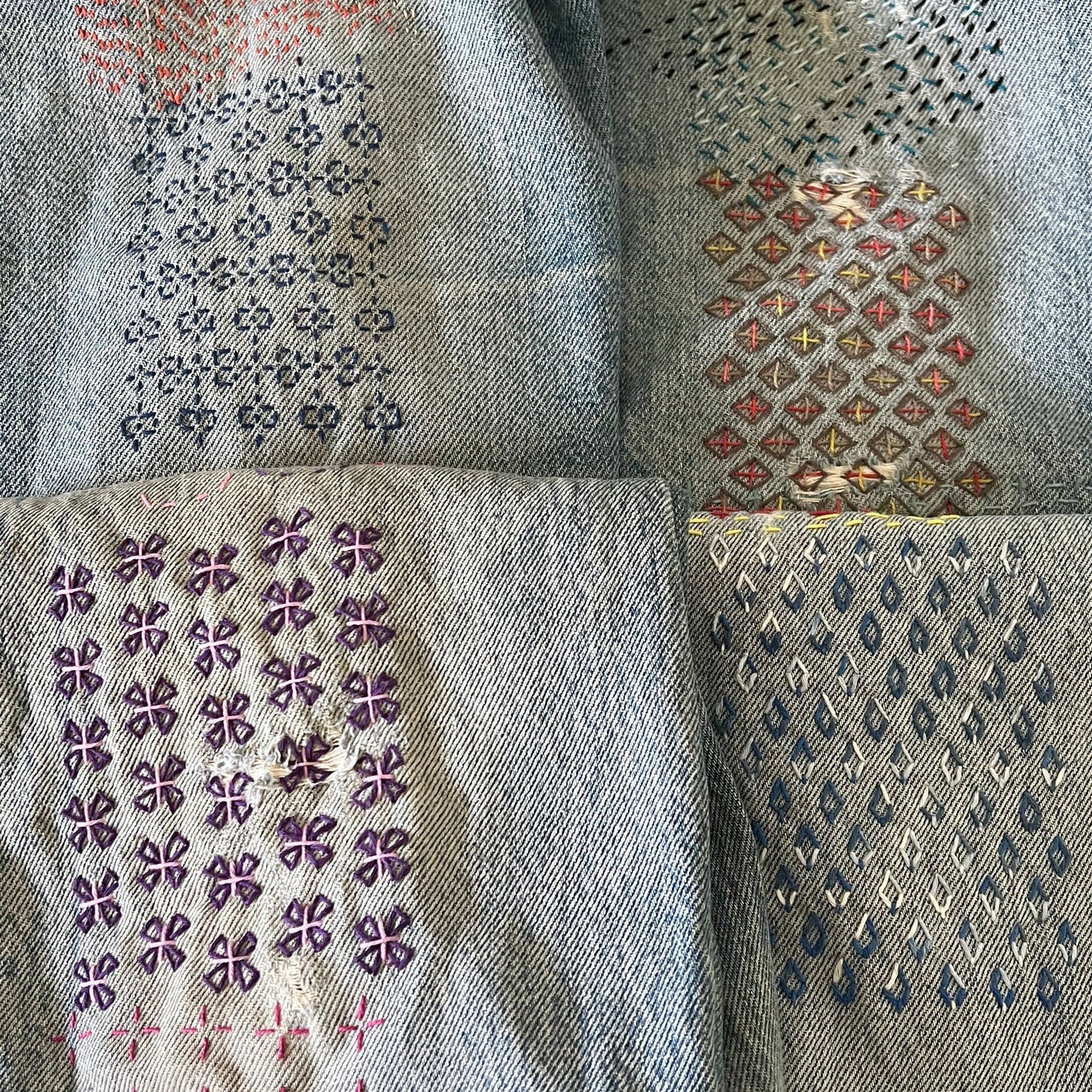 Wren Bird Arts - Washable Mending Patterns Set #8 Craft Brown