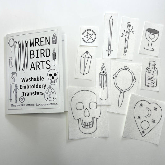 Wren Bird Arts - Witchy  Embroidery Patterns Set