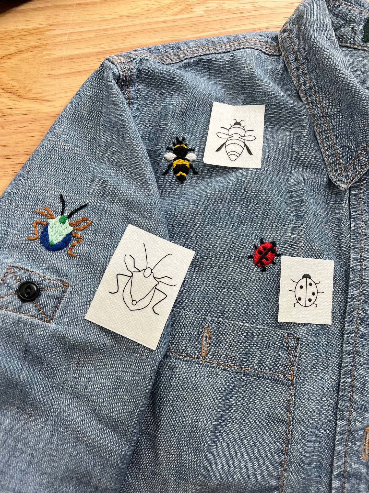 Wren Bird Arts - Bug Embroidery Patterns