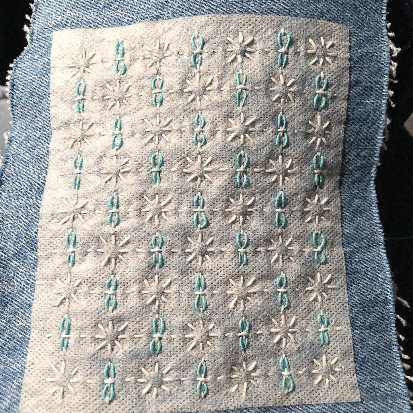 Wren Bird Arts - Washable Mending Transfers Set #2 Red Patterns