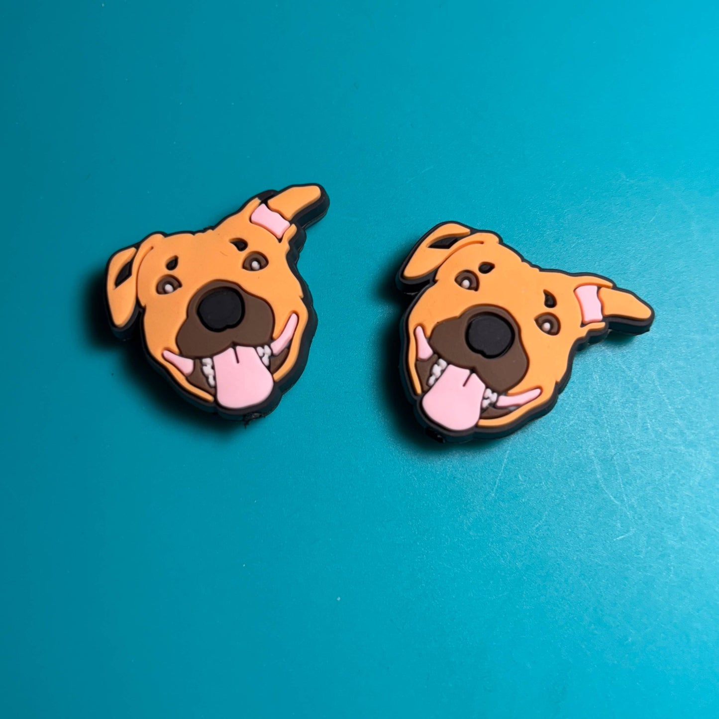Knitting Needle Point Protectors - Various Dog Breeds : Beige (tongue)