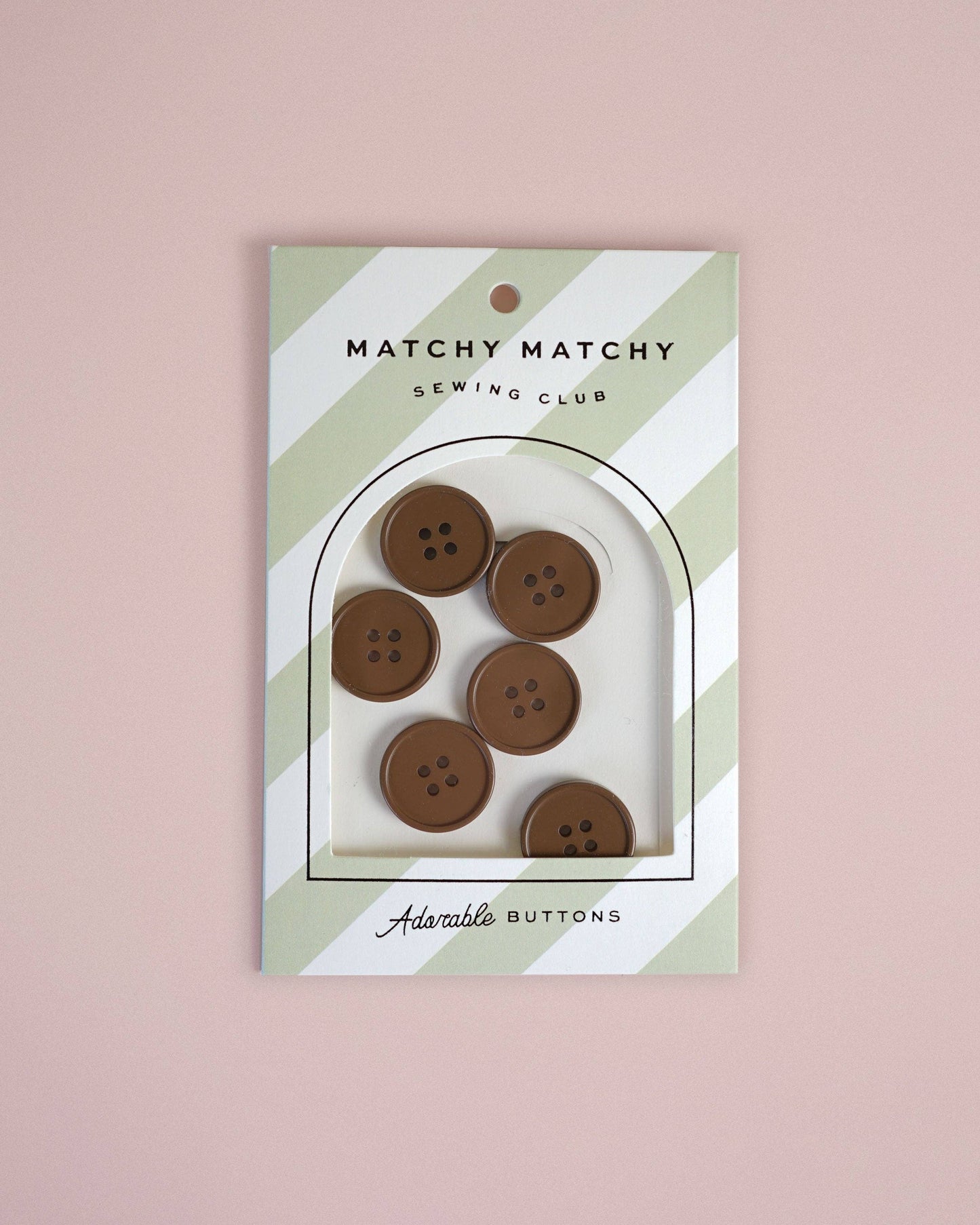 Cocoa Retro Buttons: Set of 6