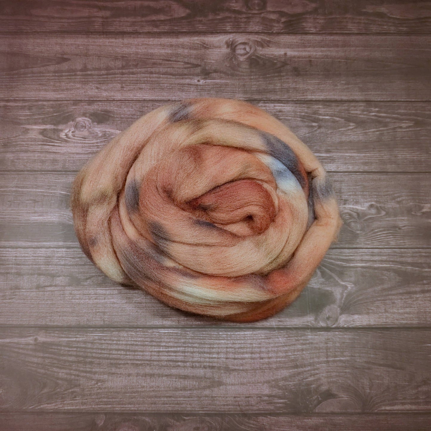 Lauritzen Dyed Fibers - Hand Dyed Fiber in Colorway: Brisk: Combed Top - Falkland/Corriedale - 27 micron