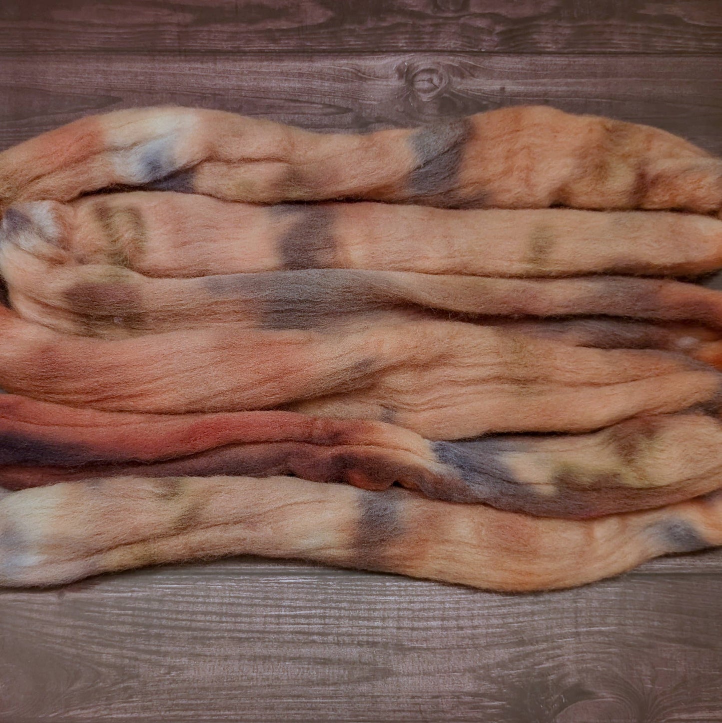 Lauritzen Dyed Fibers - Hand Dyed Fiber in Colorway: Brisk: Combed Top - Falkland/Corriedale - 27 micron