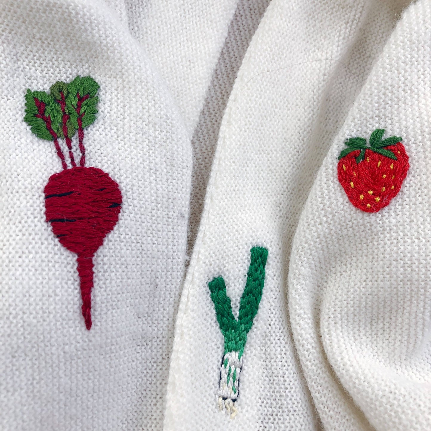Wren Bird Arts - Fruits and Vegetables Embroidery Transfers