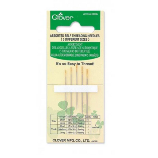 Clover Self-Threading Needles