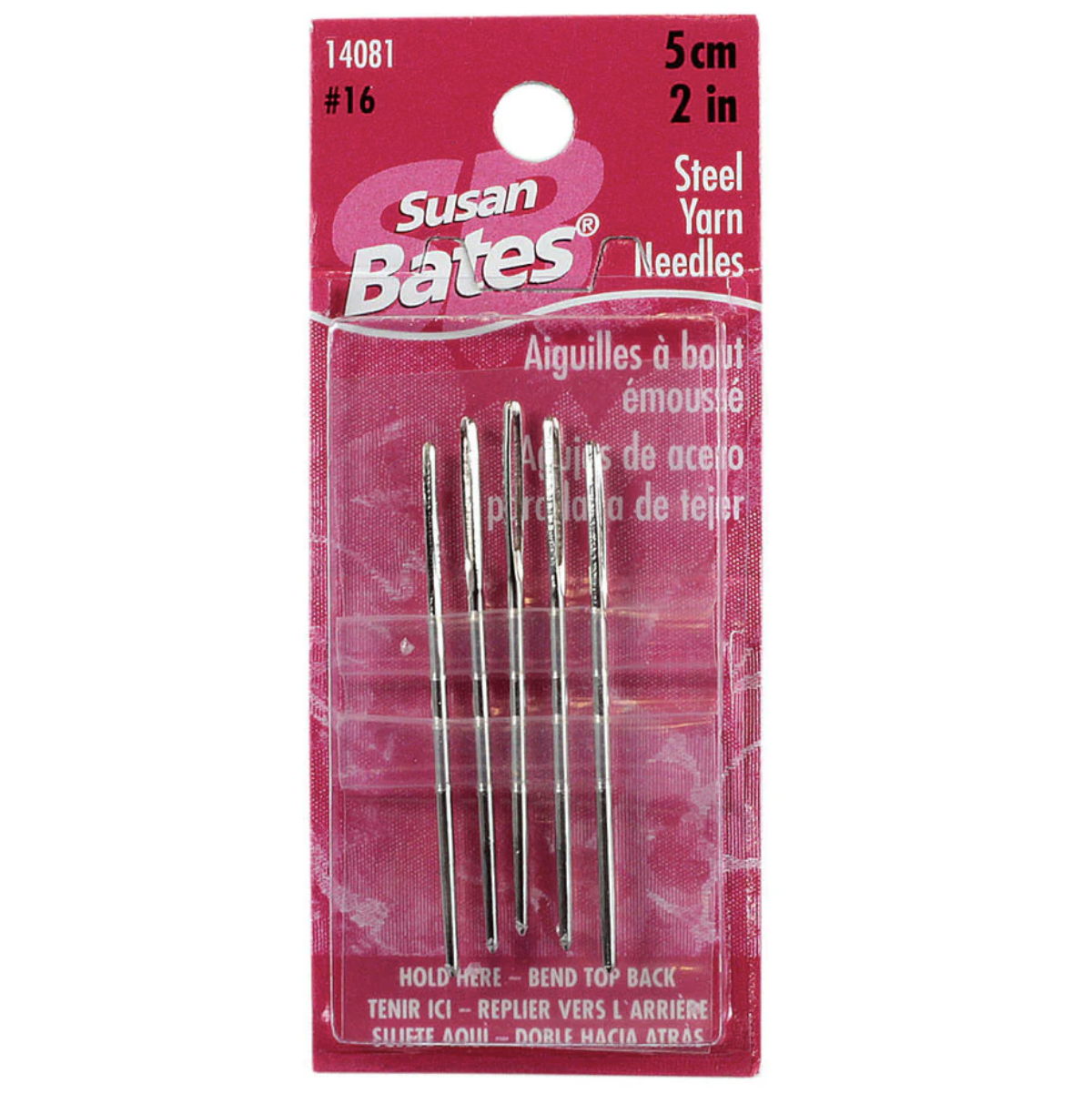 Susan Bates - Steel Yarn Needles - 2"