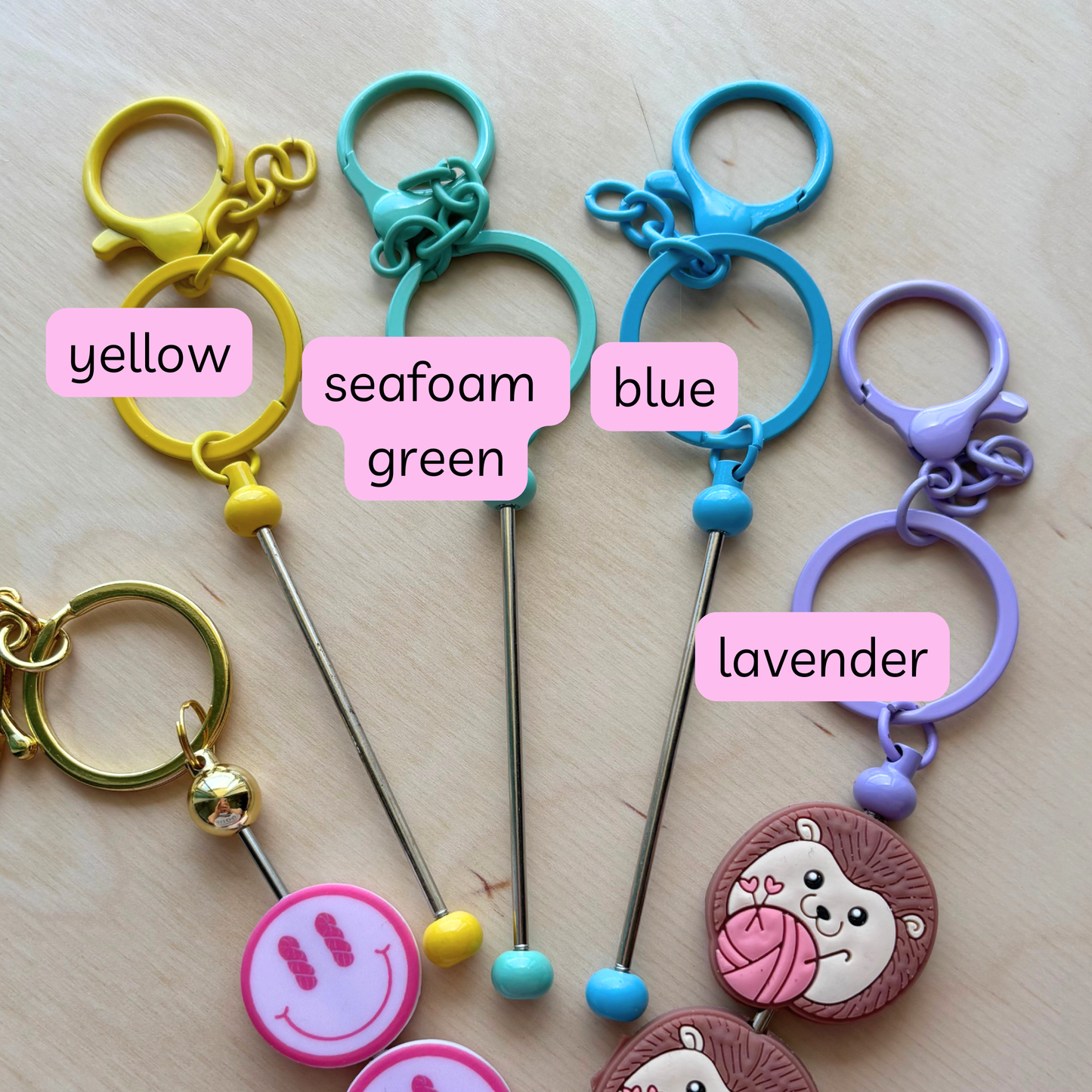 Knitting Keychain - Point Protector Leash - Notions for Bag: Seafoam green