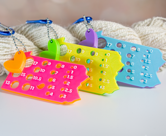 Pennsylvania Needle Gauge: Yellow + lime - Blue Bird Makery