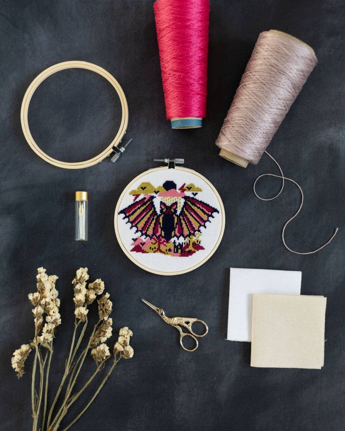 Innocent Bones 'The Vampire Bat' Cross Stitch Kit