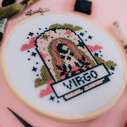 Innocent Bones 'Virgo' Zodiac Star Sign Cross Stitch Kit