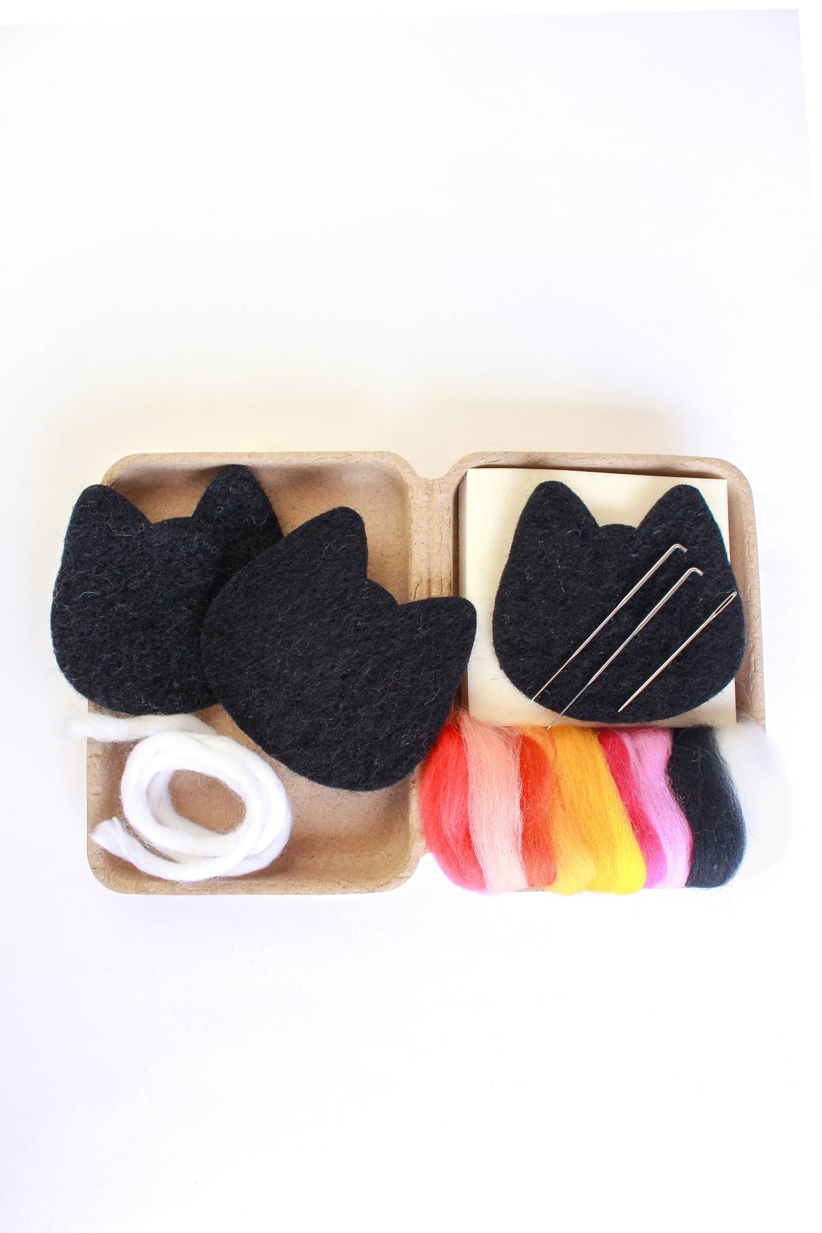 Sheep Creep Mini Black Cats Felting Craft Kit