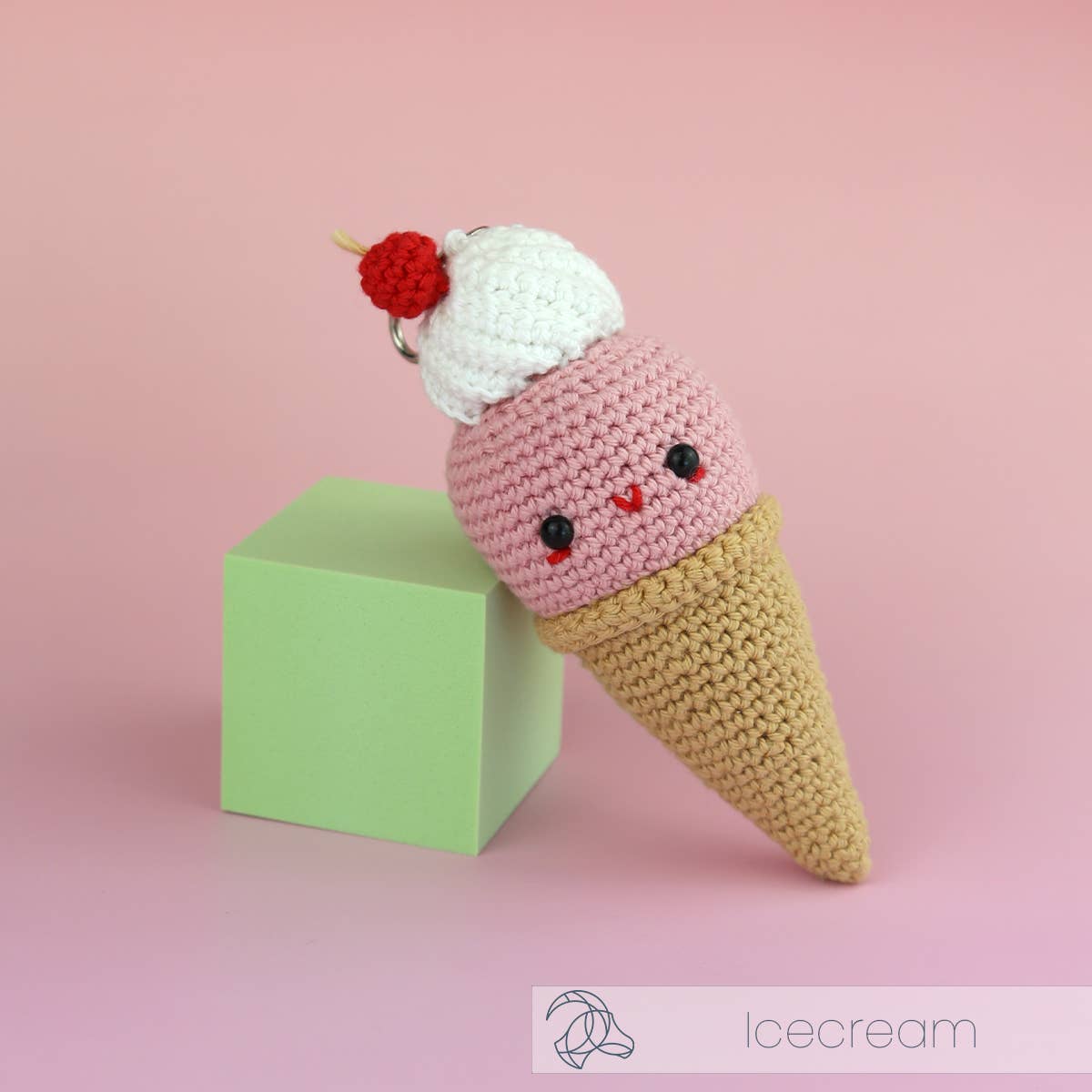 Hardicraft DIY Crochet Kit - Ice Cream Bag Charm