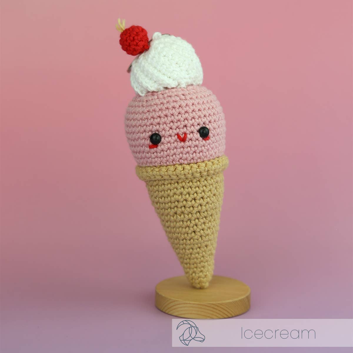 Hardicraft DIY Crochet Kit - Ice Cream Bag Charm