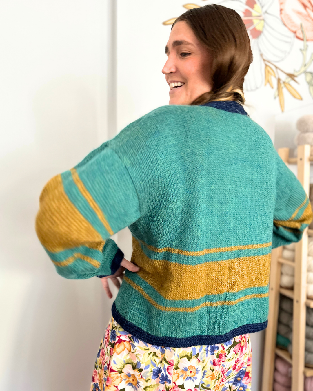 Class : The Academia Striped Crew Sweater