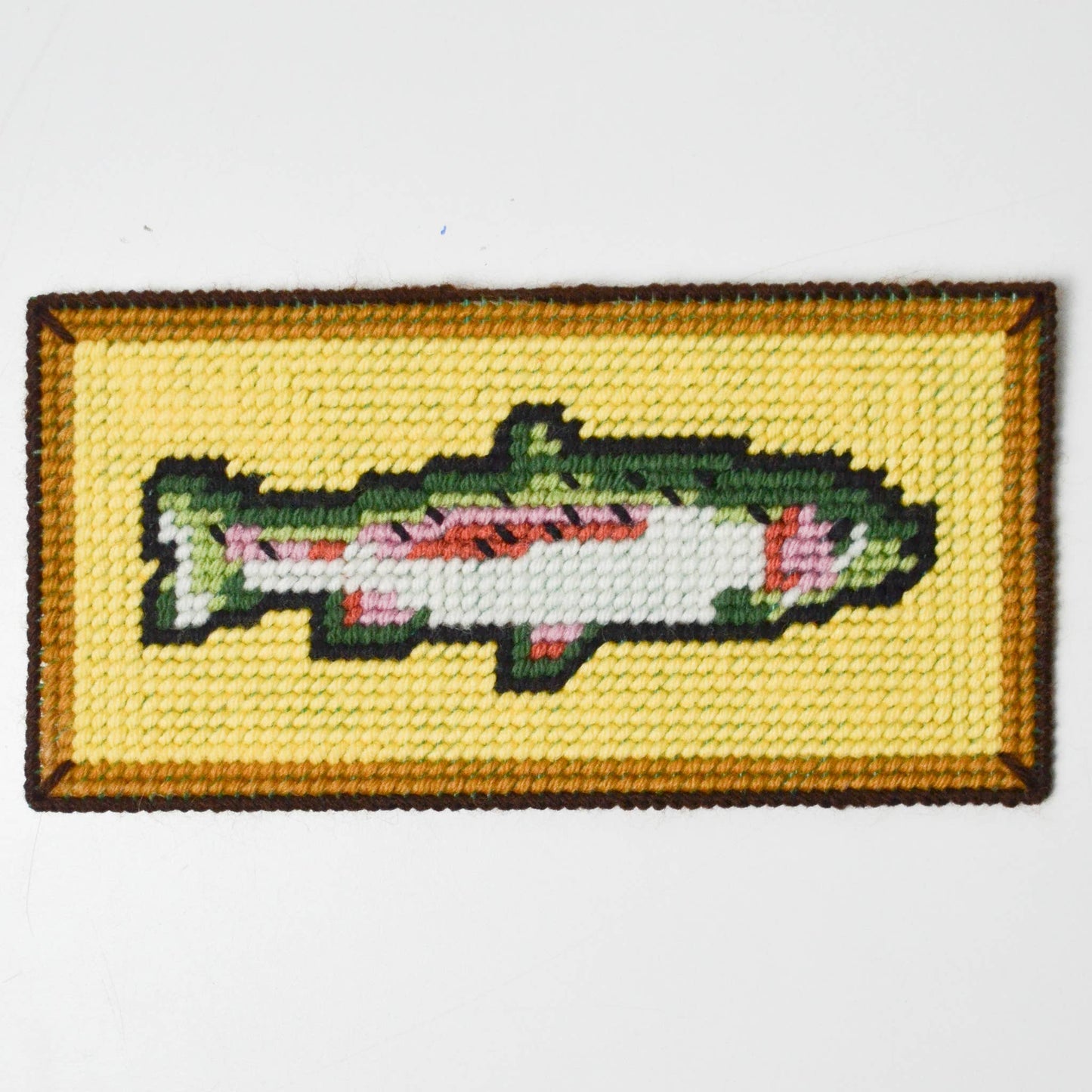 Rainbow Trout Needlepoint Kit by Make and Mend