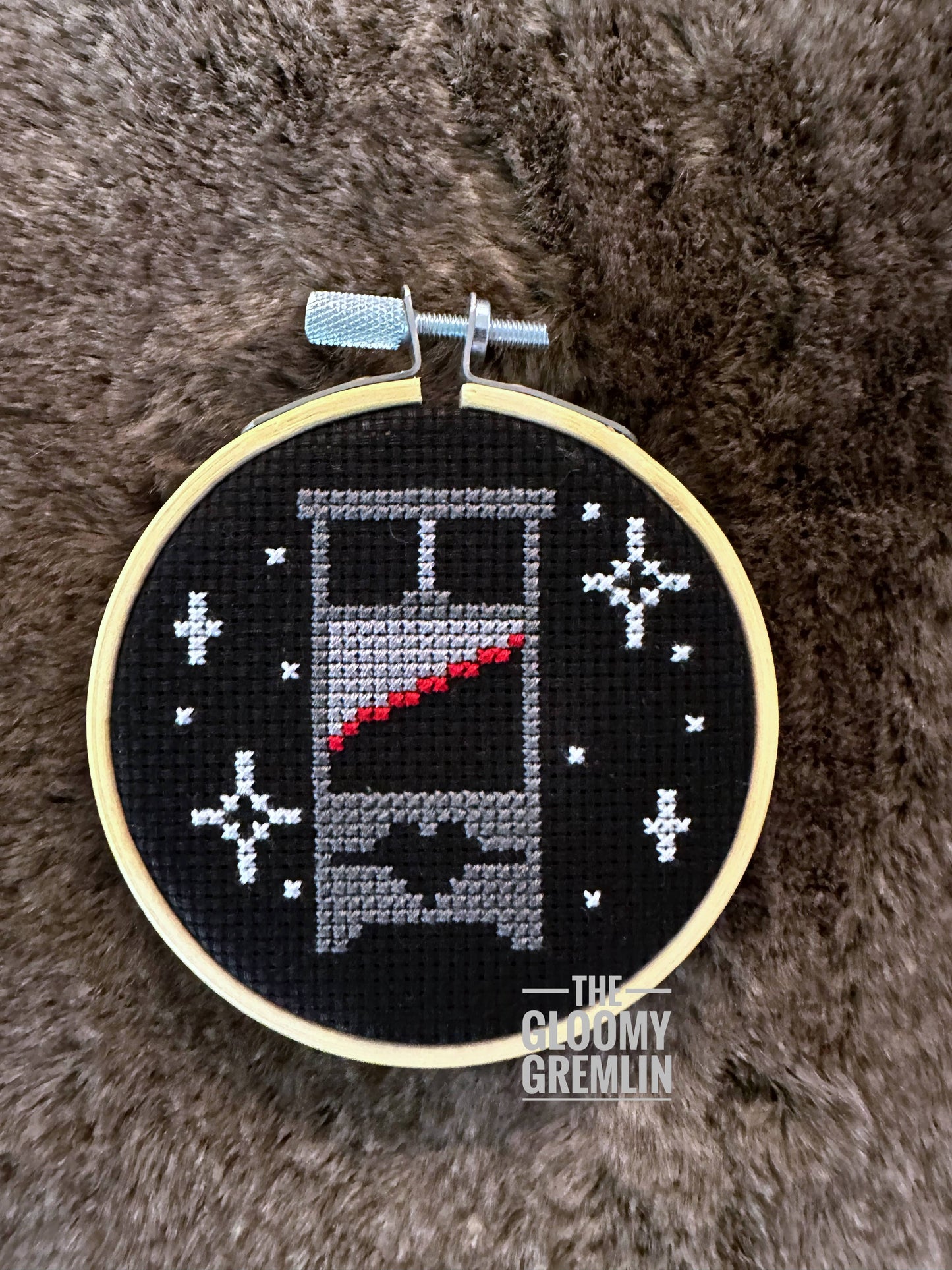 Guillotine, Grey - Cross Stitch Kit - Gloomy Gremlin