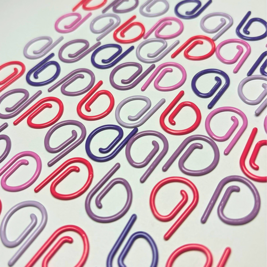Comma Craft Basic Stitch Set Snag-Free Metal Stitch Markers - P Markers