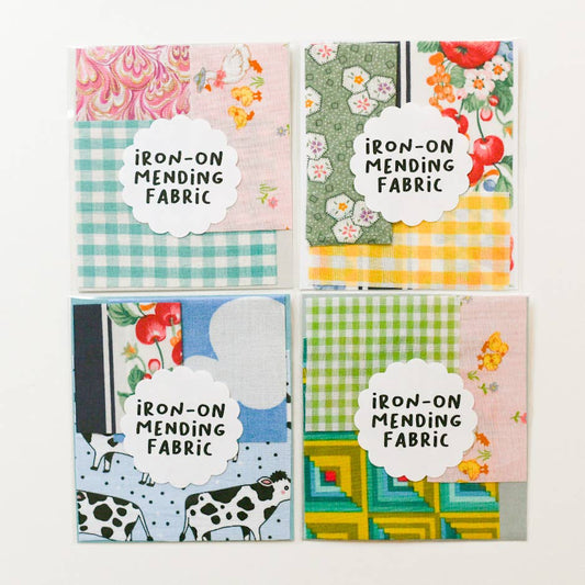 Iron-On Mending Fabric Patch Pack by Make and Mend