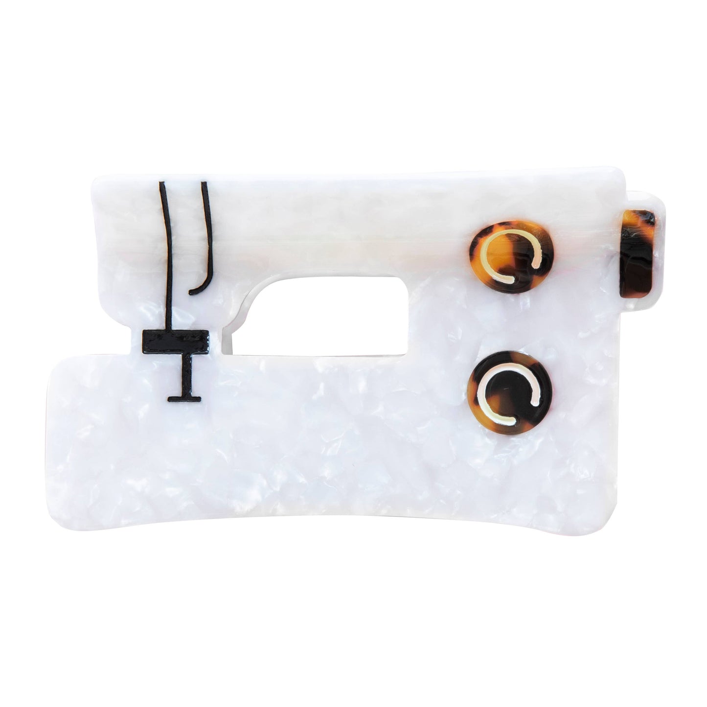 Sarah Hearts Sewing Machine Hair Claw Clip