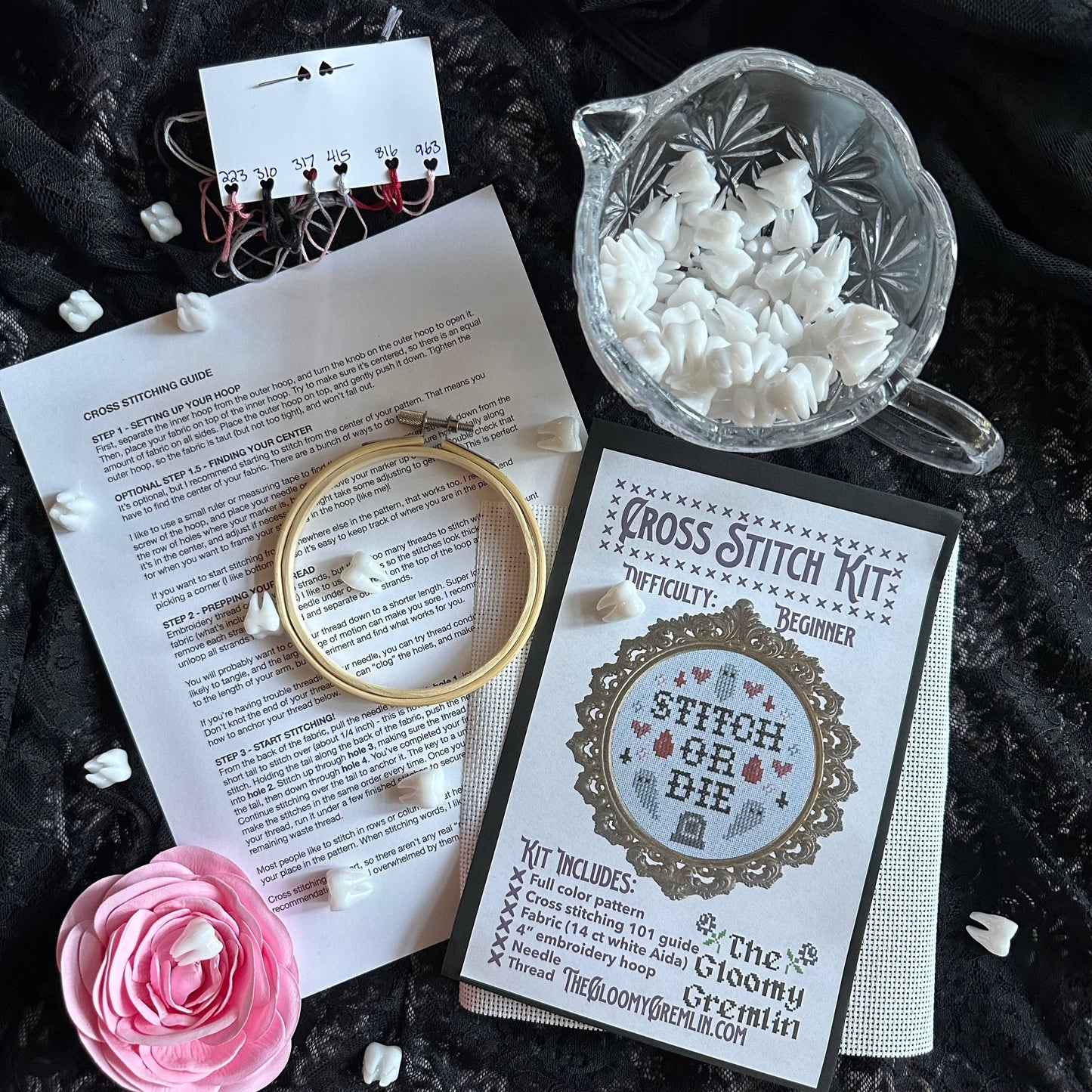 Stitch or Die - Cross Stitch Kit - Gloomy Gremlin