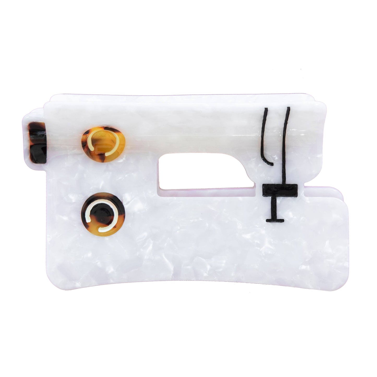 Sarah Hearts Sewing Machine Hair Claw Clip