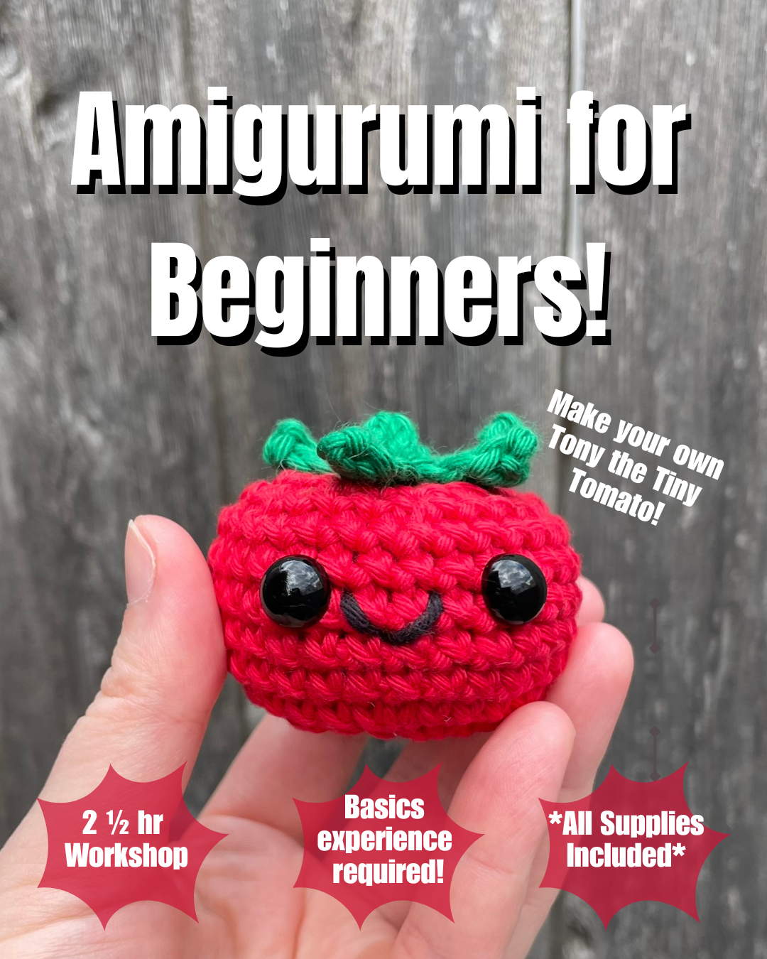 Tony Tomato Amigurumi Workshop - Crochet